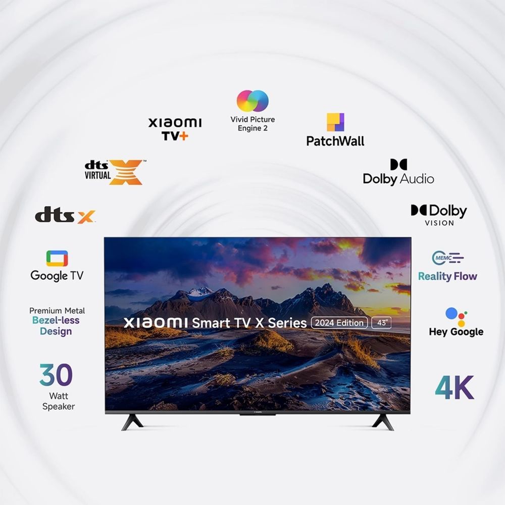 Xiaomi X Series 127 cm (50 inch) 4K Ultra HD LED Google TV with Vivid Picture Engine