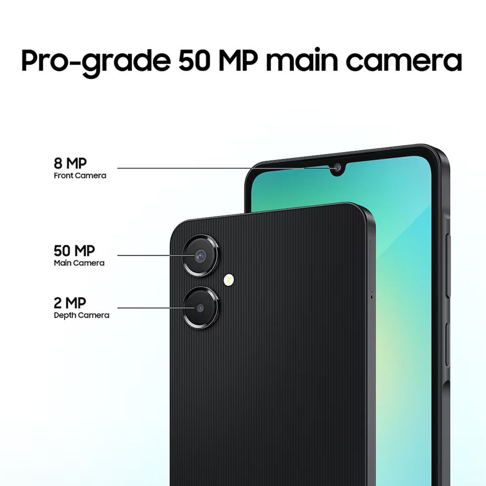 SAMSUNG Galaxy A06 5G (6GB RAM, 128GB, Light Green)