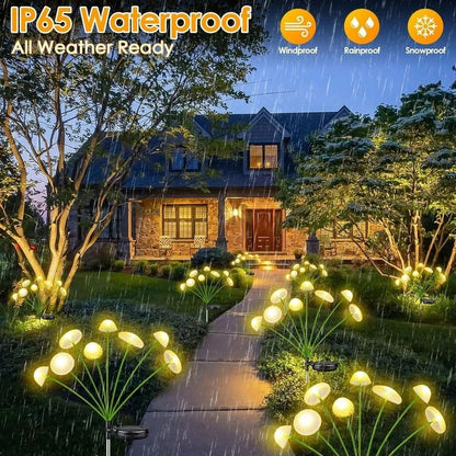 5 Watt 8 LED Solar Mushroom Garden Solar Light