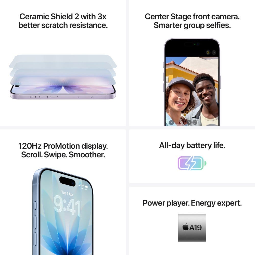 Apple iPhone 17 (512GB Storage, Sage)