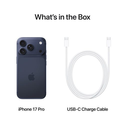 Apple iPhone 17 Pro (512GB Storage, Deep Blue)