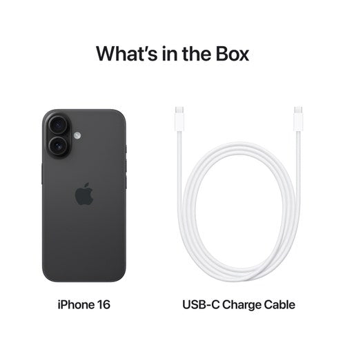 Apple iPhone 16 (128GB Storage, Black)