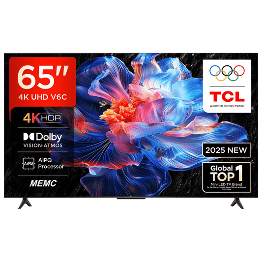 TCL V6C 165.1 cm (65 inch) 4K Ultra HD LED Smart Google TV with Google Voice Assistant (2025 model)