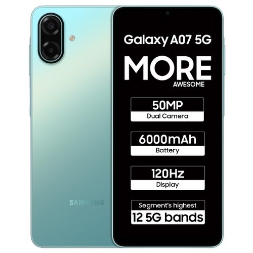 Samsung Galaxy A07 5G (6GB RAM, 128GB Storage)Light Green