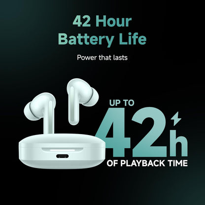 Redmi Buds 6 TWS Earbuds with Hybrid Active Noise Cancellation (IP54 Water Resistant, 42 Hours Playback, Spectre Black)