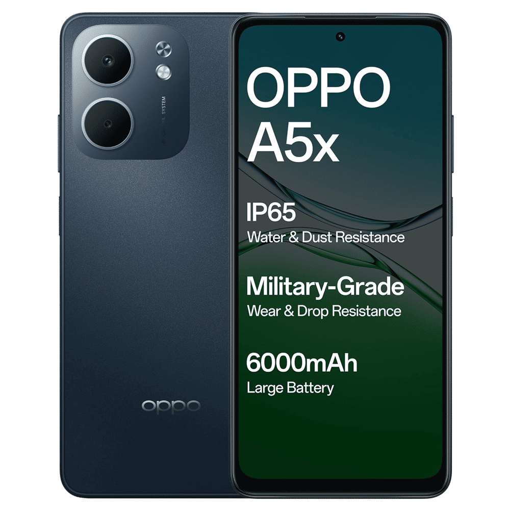 oppo A5x 5G (4GB RAM, 128GB, Midnight Blue)
Be the First One to Review