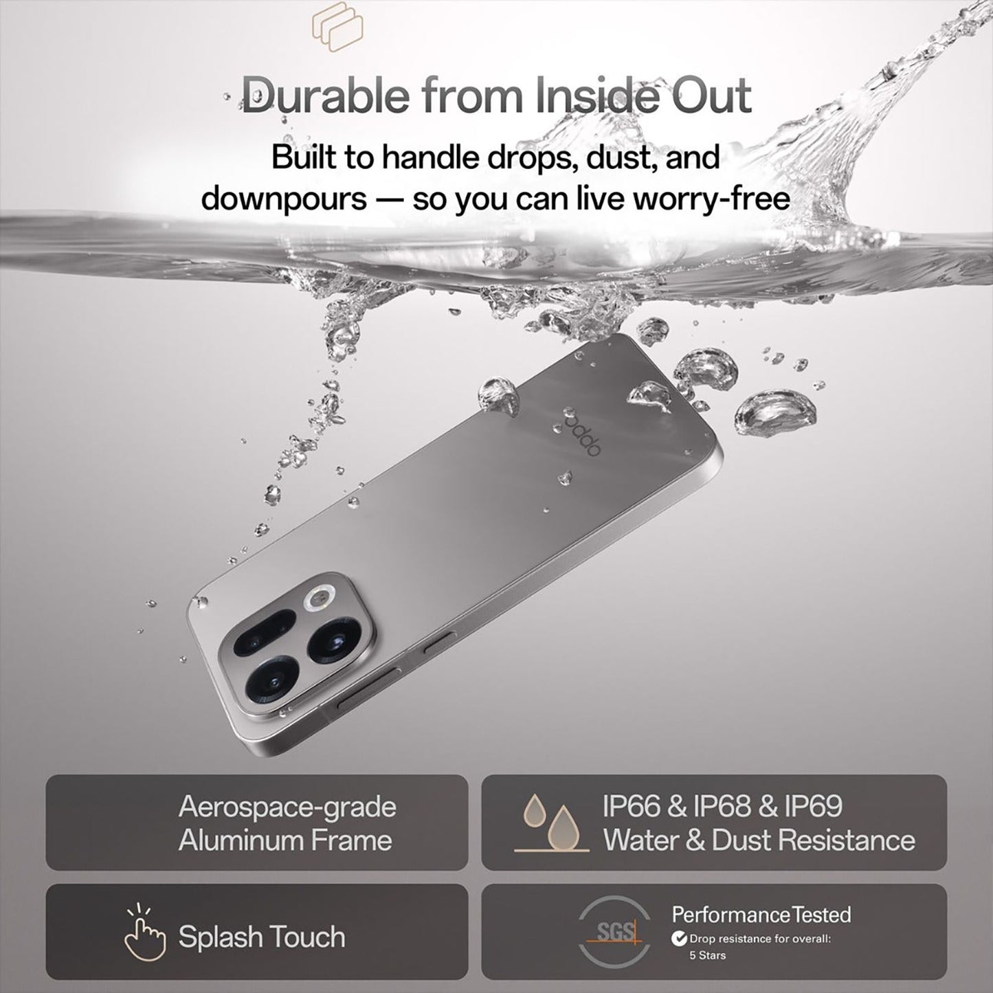 oppo Find X9 5G (12GB RAM, 256GB, Titanium Grey)