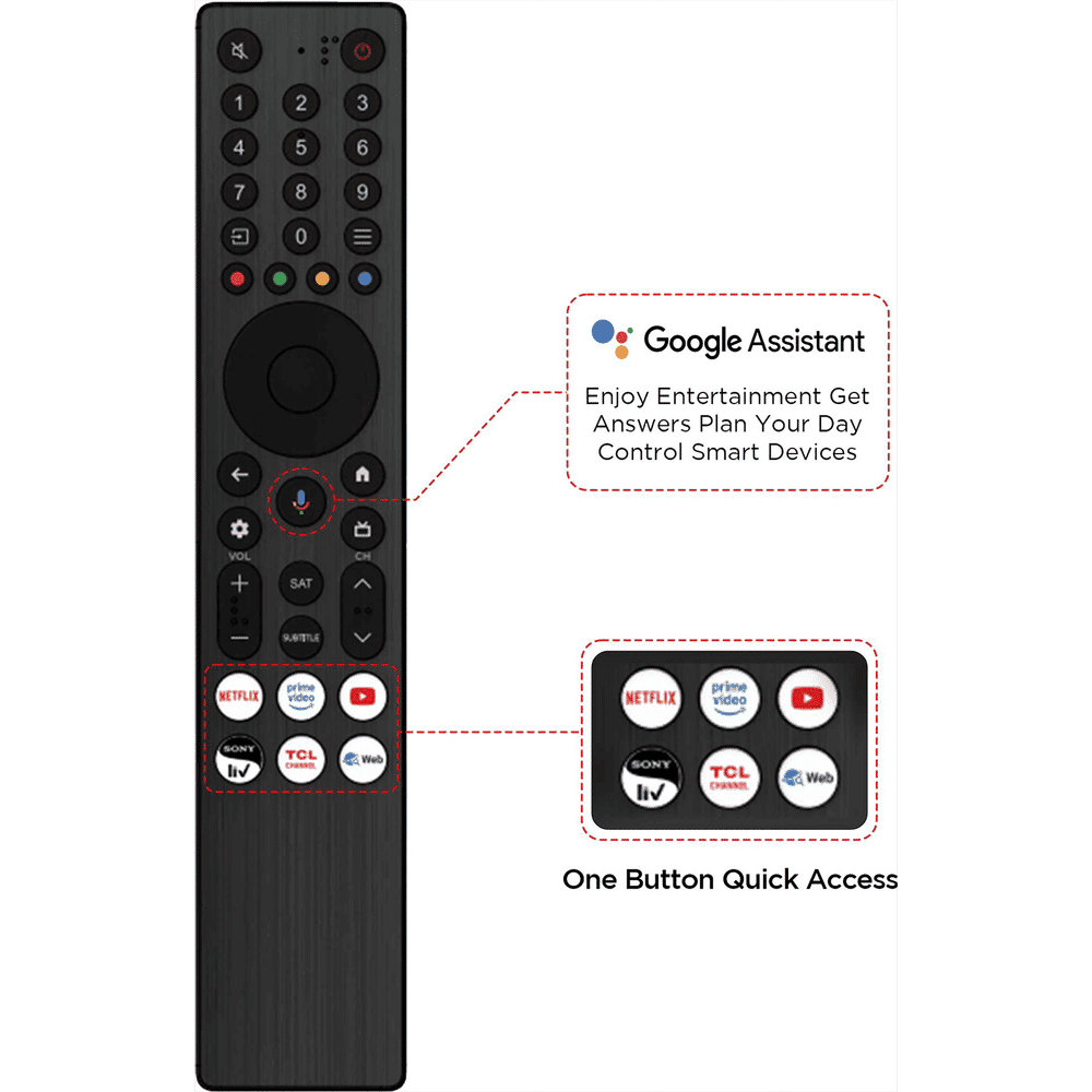 TCL V6C 190.5 cm (75 inch) 4K Ultra HD LED Smart Google TV with Google Voice Assistant (2025 model)