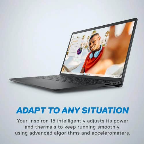 Dell Inspiron 3535 Thin & Light Laptop (AMD Ryzen 5 Quad Core 7520U/ 8GB LPDDR5 RAM/ 512GB SSD/ 15.6 Inch (39.62 cm) FHD Display/ AMD Radeon Graphics/ Windows 11/ MS-Office) OIN353510021RINB1MO