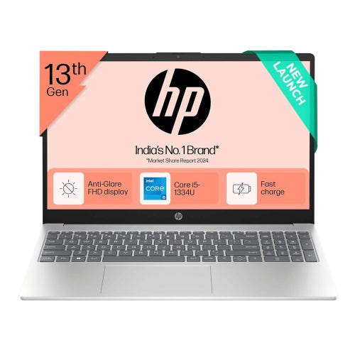 Store Display Unit - HP 15 Thin & Light Laptop (13th Gen Intel Core i5/ 16GB DDR4 RAM/ 512GB SSD/ 15.6 Inch (39.62 cm) FHD Display/ Intel Iris X Graphics/ Dual Speakers/ Backlit Keyboard/ Windows 11/ MS-Office) 15-FD0492TU