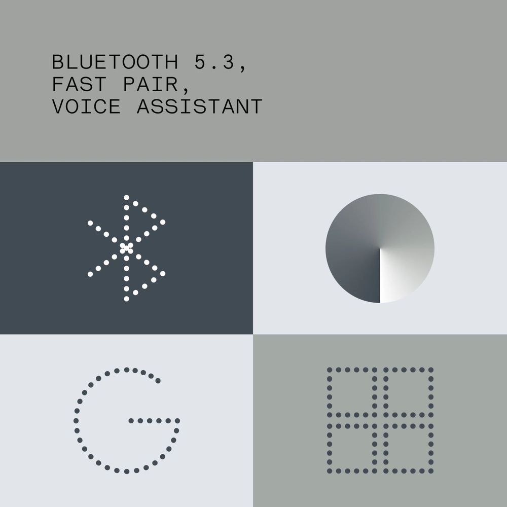 Nothing CMF TWS Earbuds with Active Noise Cancellation (IP54 Water & Dust Resistant, Ultra Bass Technology, Light Grey)