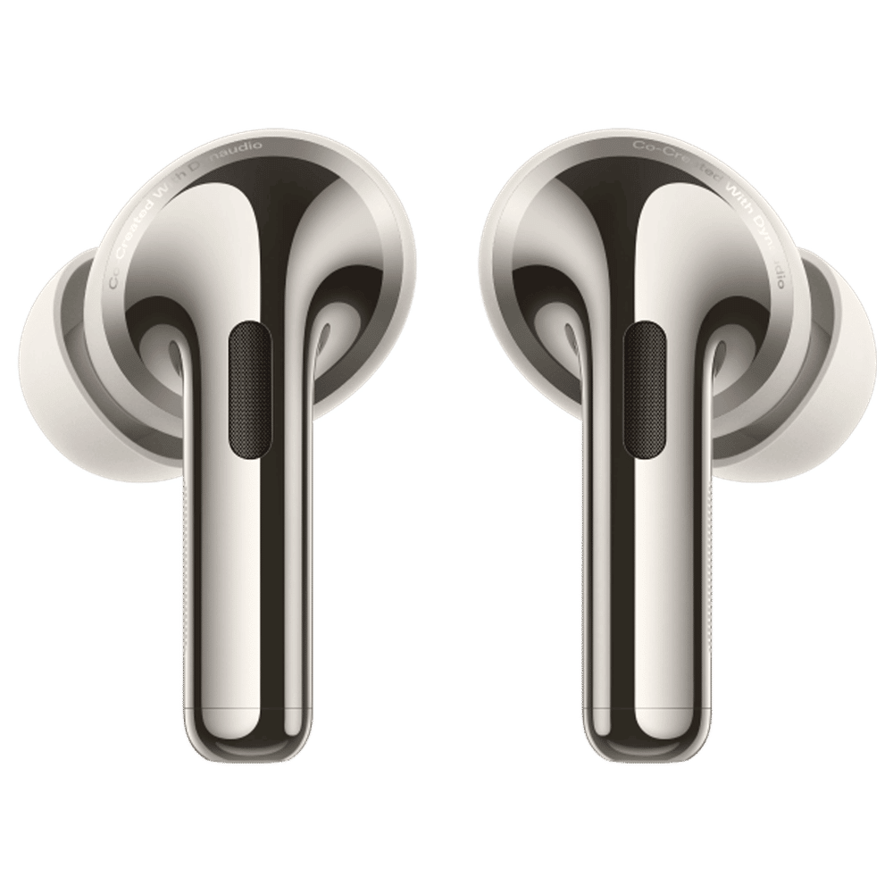 OnePlus Buds Pro 3 TWS Earbuds with Adaptive Noise Cancellation (IP55 Dust Resistant, 43 Hours Playback, Lunar Radiance)