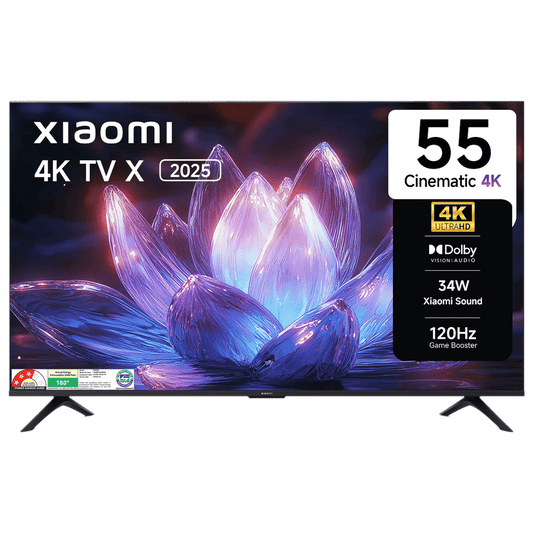 Xiaomi X Series 139.7 cm (55 inch) 4K Ultra HD LED Smart Google TV with Dolby Vision (2025 model)