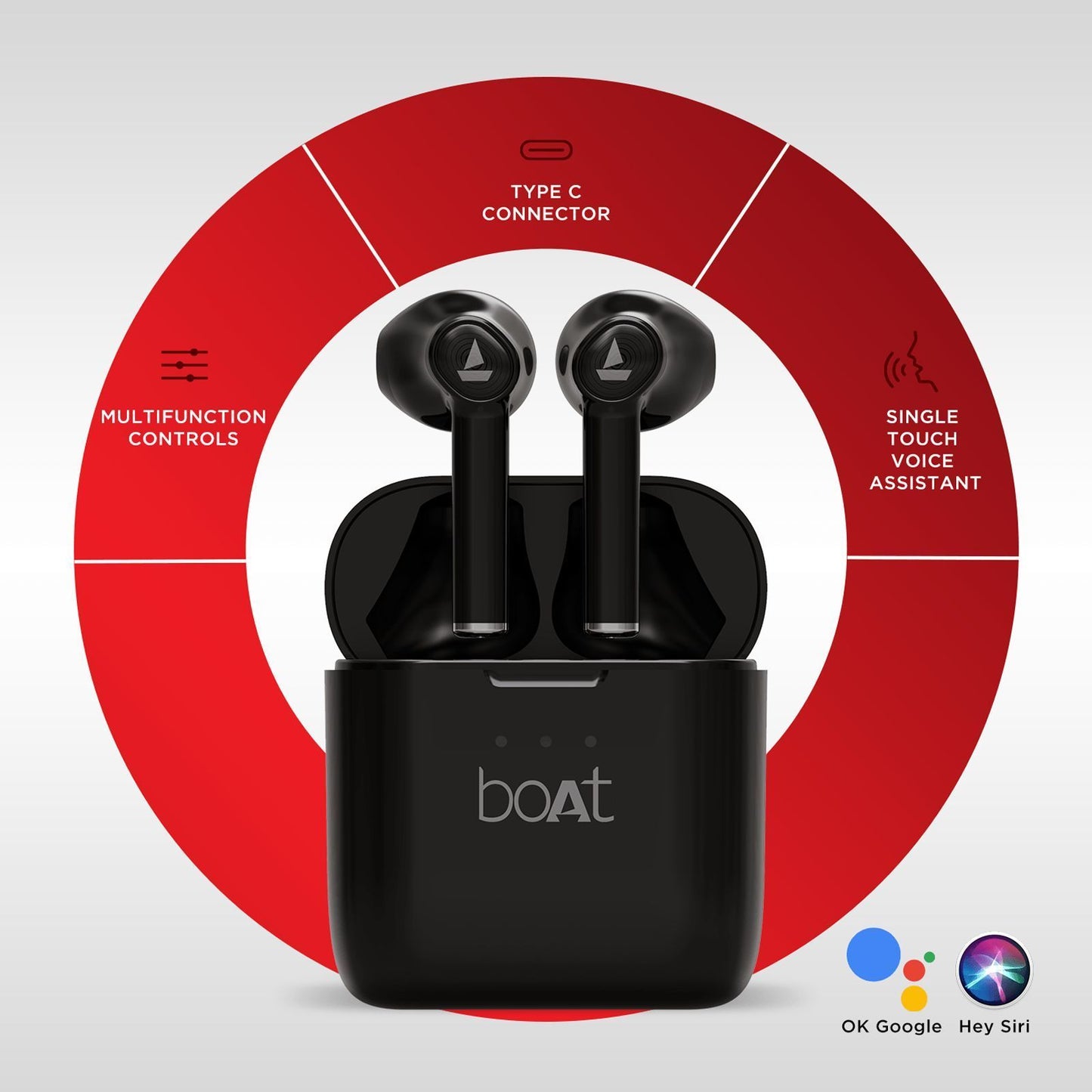 boAt Airdopes 138 TWS Earbuds (12 Hours Playback, Black)