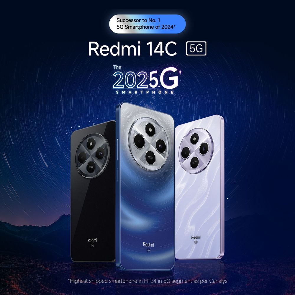Redmi 14C 5G (4GB RAM, 128GB, Stardust Purple)