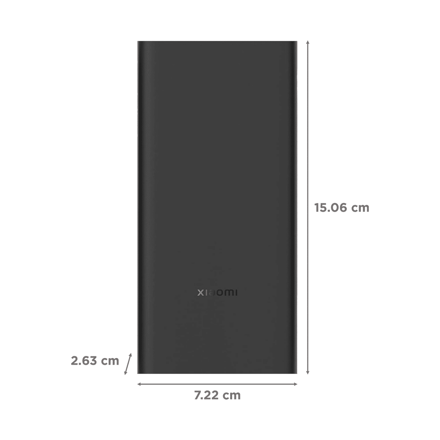 Xiaomi 4i 20000 mAh 33W Fast Charging Power Bank (2 Type A & 1 Type C Ports, PC+ABS Casing, Jet Black)