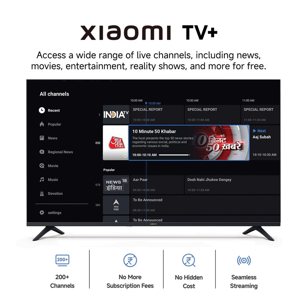 Xiaomi A Series 81.28 cm (32 inch) HD LED Smart Google TV with Dolby Audio (2025 model)
