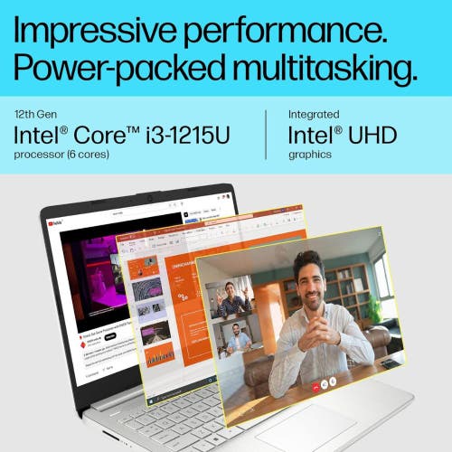 HP 15S Laptop(12th Gen Intel Core i3 1215U / 8 GB RAM/ 512 GB SSD/ 15.6 inch(39.6cm)/ HP FastCharge/ Intel Graphics/ Win11/ MSOffice)fr5009TU