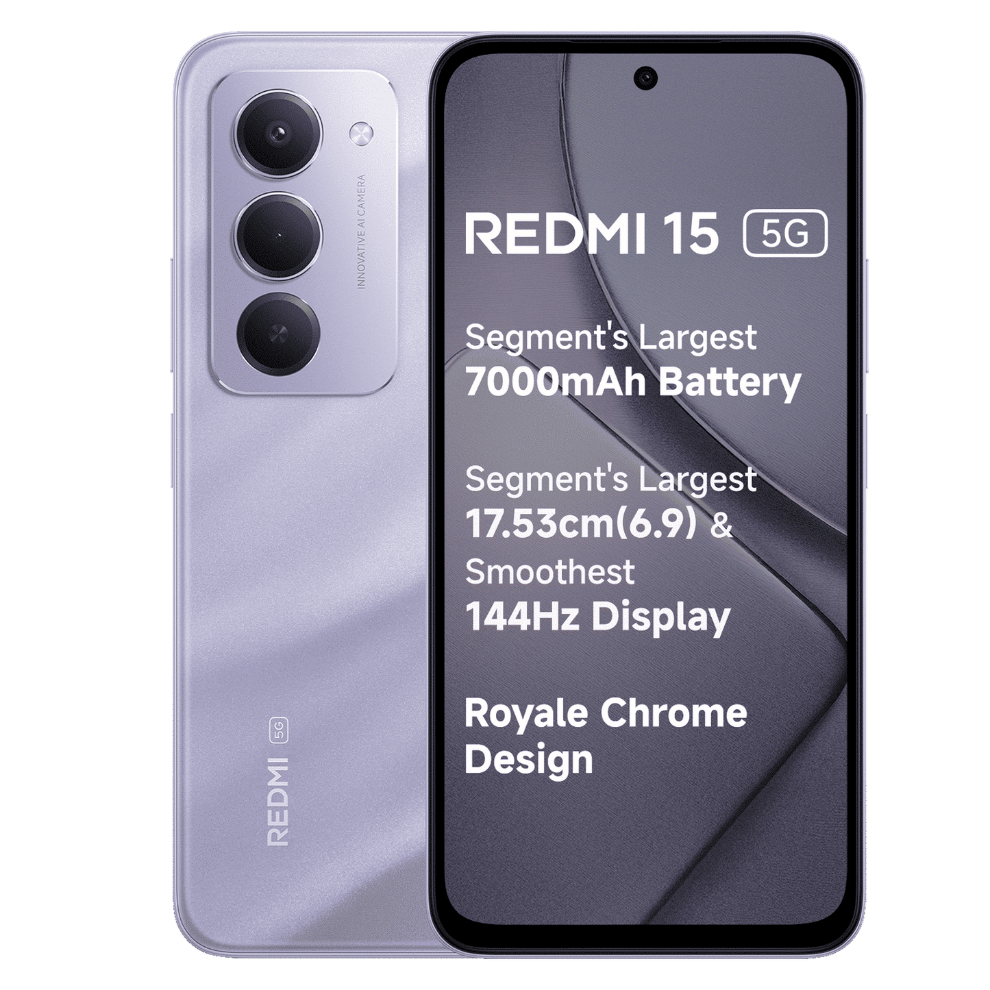 Redmi 15 5G (8GB RAM, 256GB, Sandy Purple)