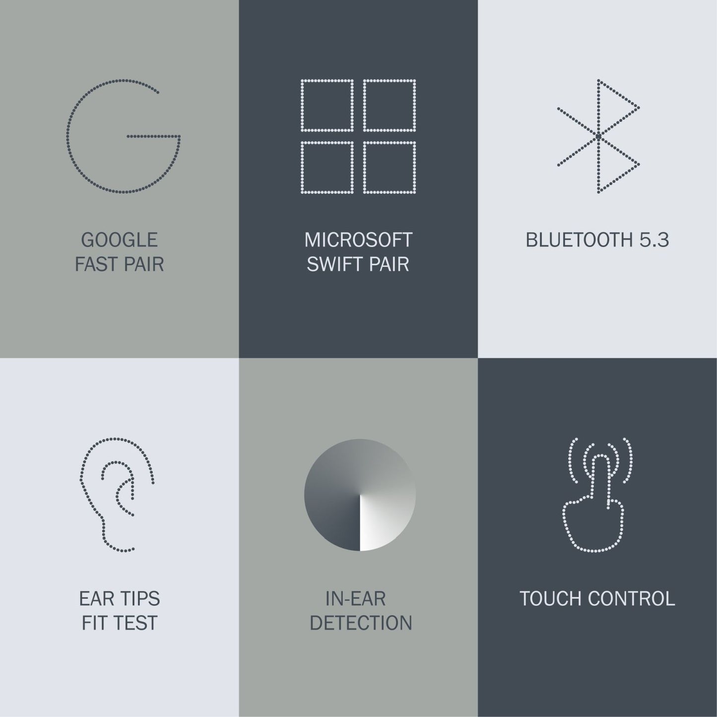 Nothing Buds Pro 2 TWS Earbuds with Active Noise Cancellation (IP55 Water & Dust Resistant, 43 Hours Playback, Light Grey)