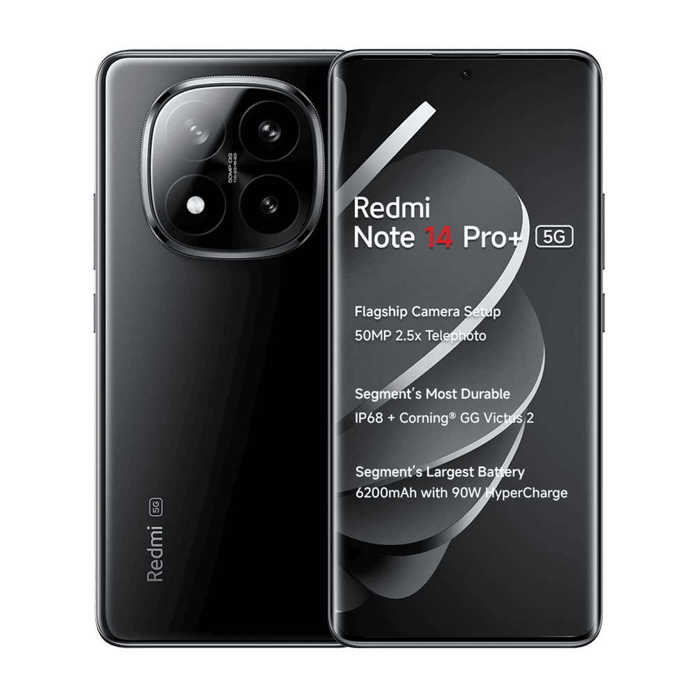 Redmi Note 14 Pro Plus 5G (8GB RAM, 128GB, Titan Black)