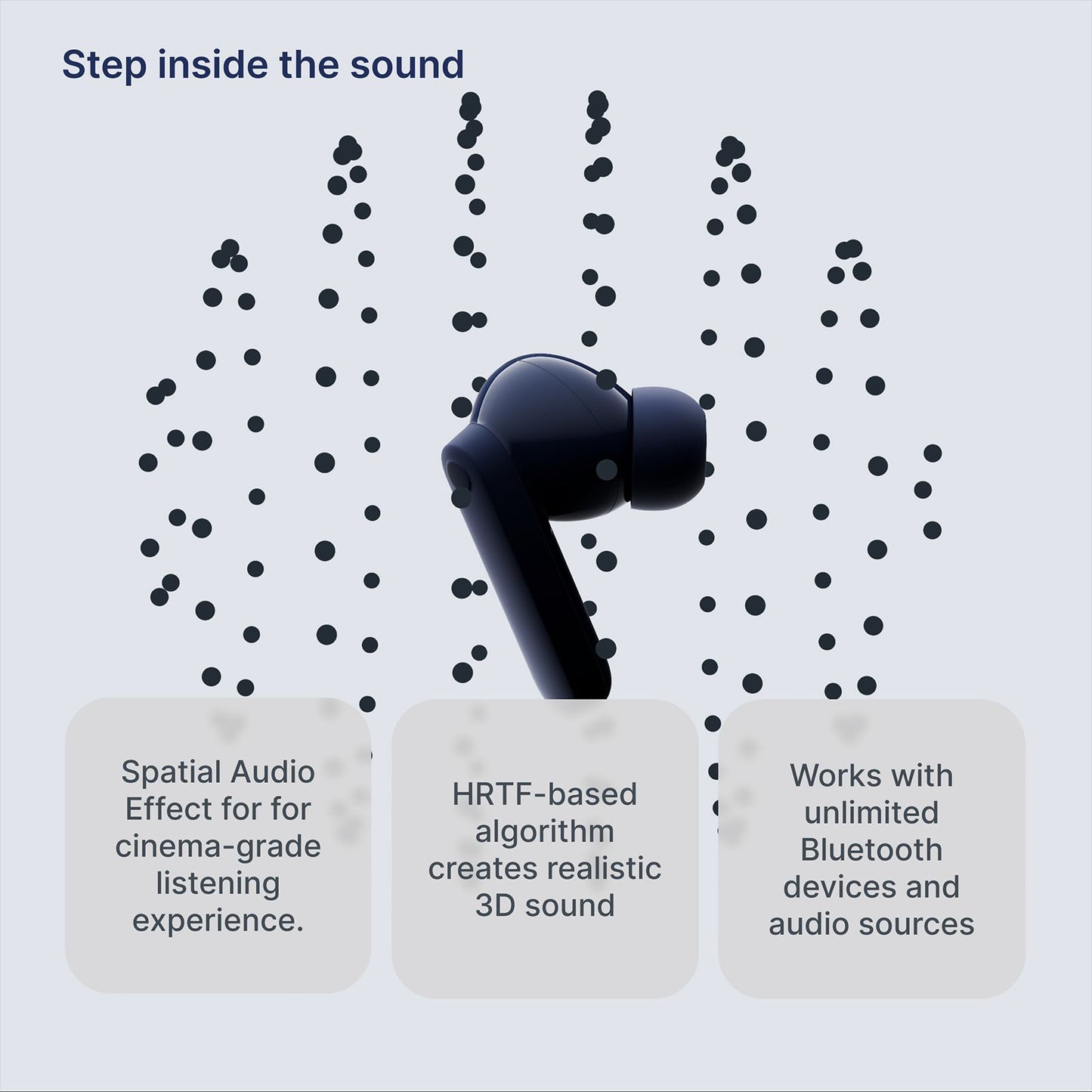 Nothing CMF Buds 2 Plus A10600104 TWS Earbuds with Adaptive Noise Cancellation (IP55, IPX2 Water Resistant, Hi-Res Audio with LDAC, Light Grey)