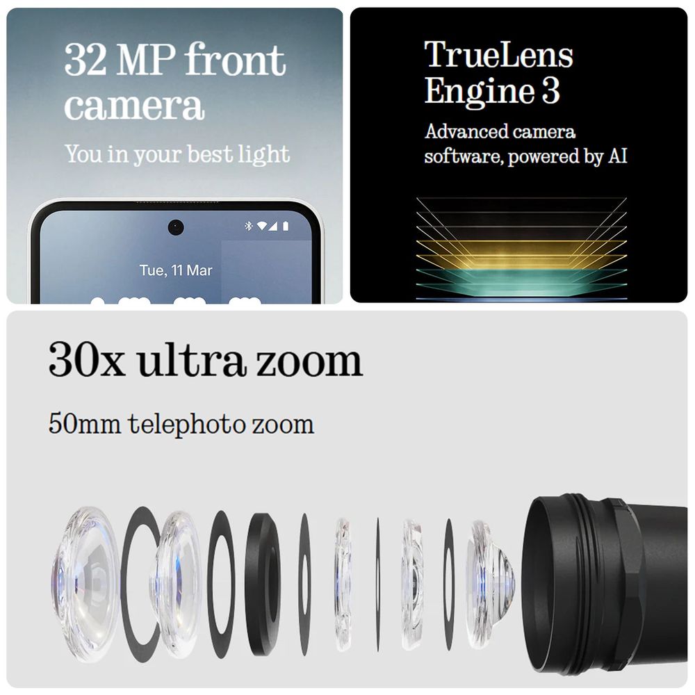 Nothing Phone 3a 5G (8GB RAM, 128GB, Black)