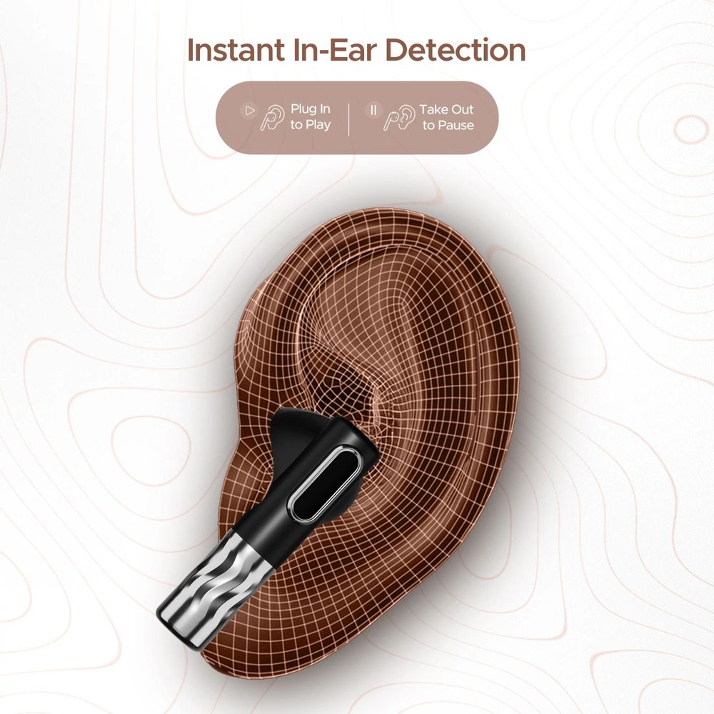 boAt Nirvana Zenith TWS Earbuds with Active Noise Cancellation (IPX5 Water Resistant, 50 Hours of Playtime, Mystique Black)