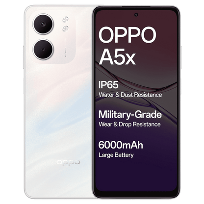 Oppo A5x 5G (4GB RAM, 128GB, Laser White)