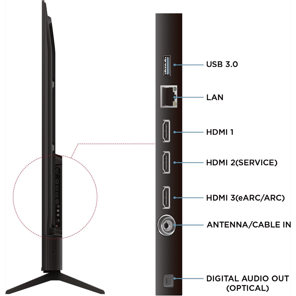 TCL V6C 139.7 cm (55 inch) 4K Ultra HD LED Smart Google TV with Google Voice Assistant (2025 model)