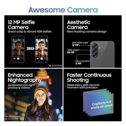 SAMSUNG Galaxy A56 5G (12GB RAM, 256GB, Awesome Graphite)