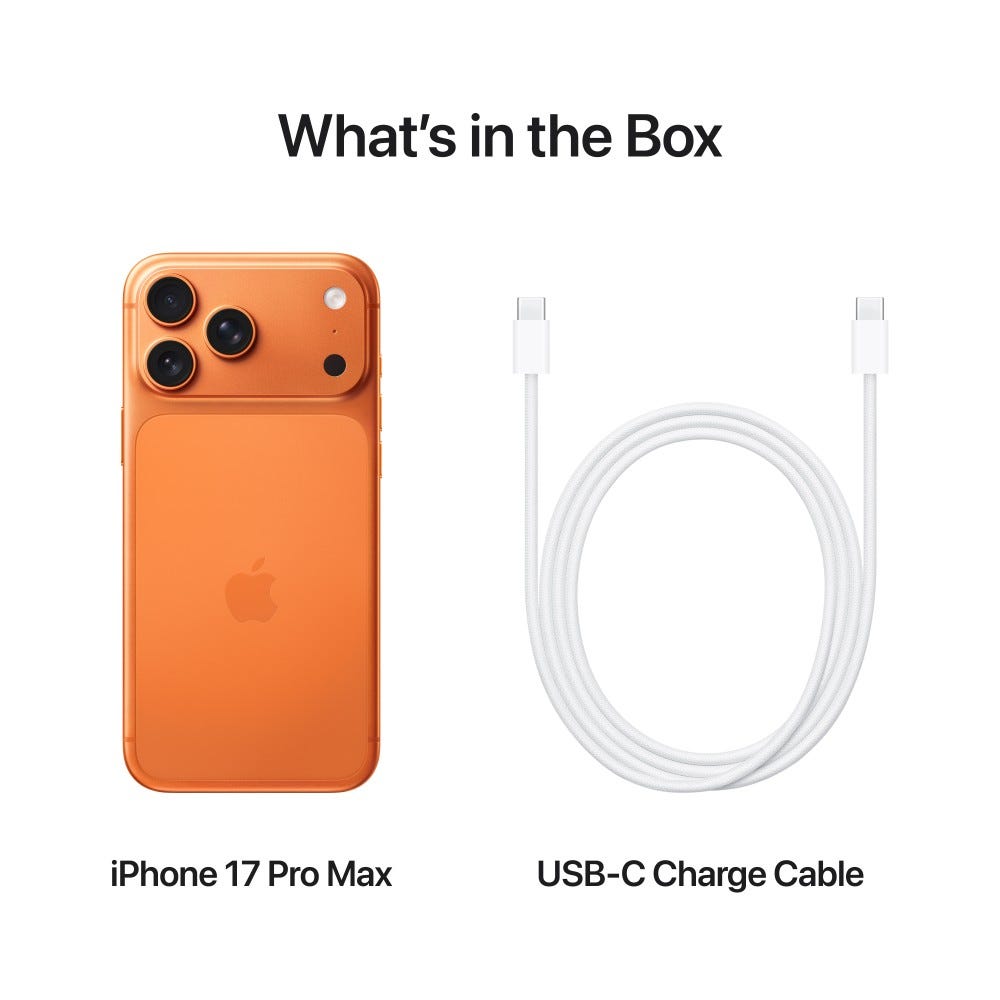 Apple iPhone 17 Pro Max (1TB Storage, Cosmic Orange)