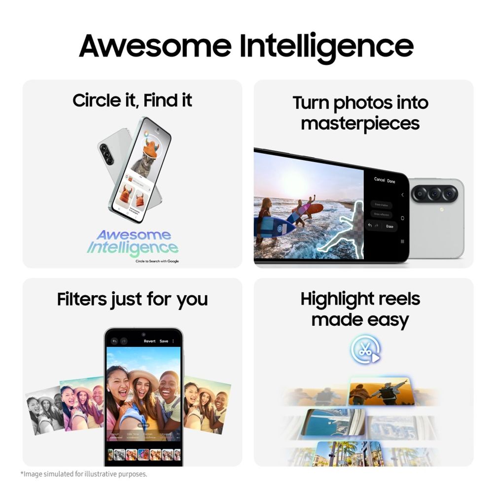 SAMSUNG Galaxy A56 5G (12GB RAM, 256GB, Awesome Lightgray)