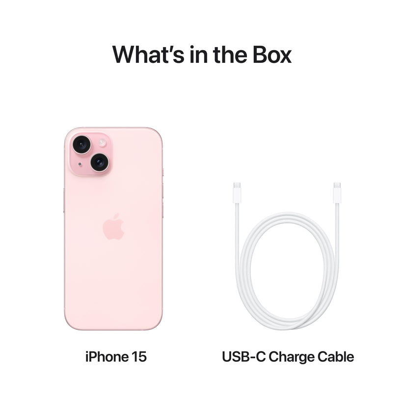 Apple iPhone 15 (128 GB Storage, Pink)