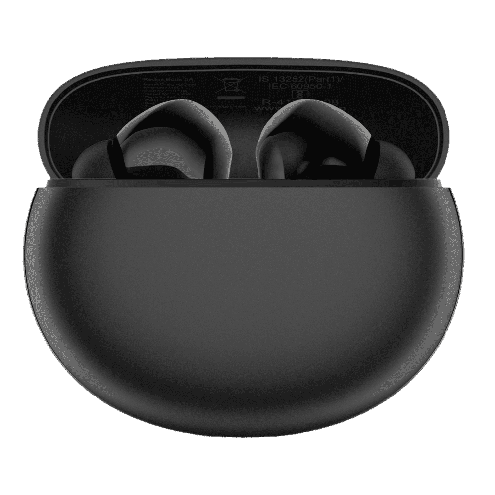 Redmi Buds 5A TWS Earbuds with Active Noise Cancellation (IPX4 Sweat Resistant, 10 Mins Quick Charge, Black)