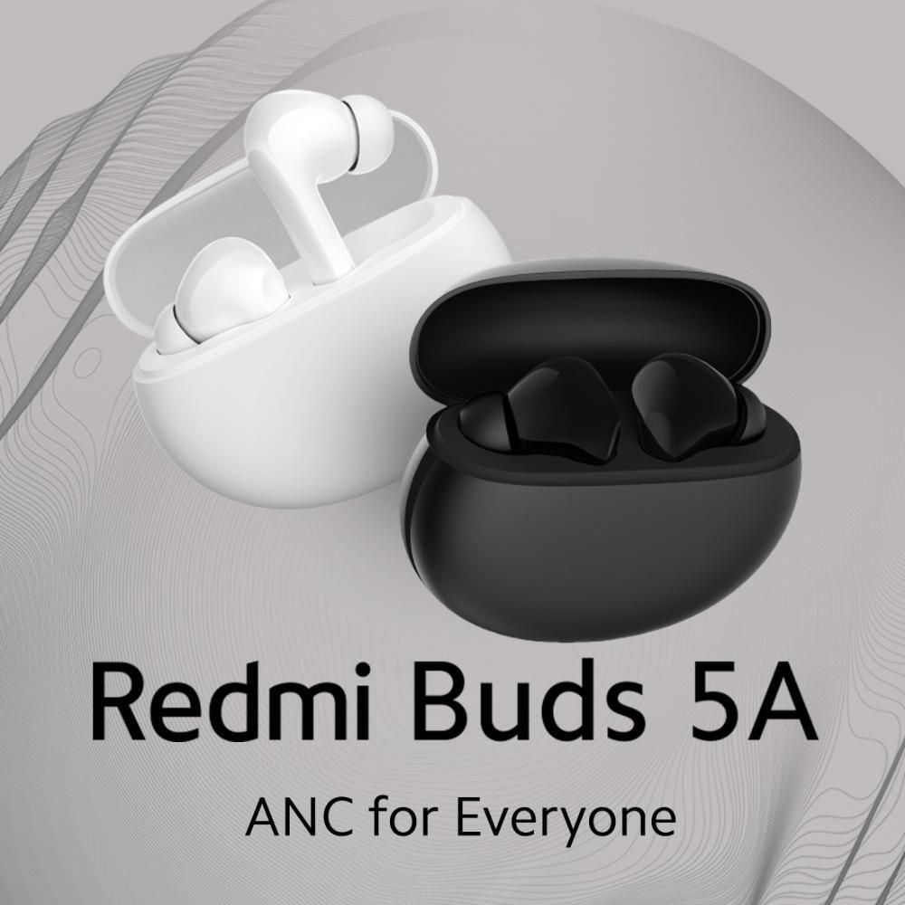 Redmi Buds 5A TWS Earbuds with Active Noise Cancellation (IPX4 Sweat Resistant, 10 Mins Quick Charge, White)