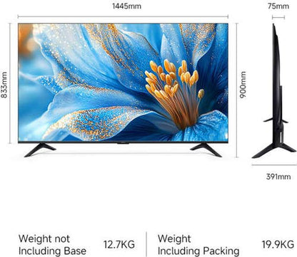 Xiaomi X Pro QLED Series 165cm (65 Inch) 4K Ultra HD Google TV - Dolby Vision, HDR 10+, Filmmaker Mode, Xiaomi Sound, 32GB Storage, Google Cast, Google Voice Assistant, L65MB-APIN (2025)