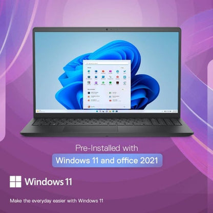 Dell 15 Laptop (AMD Ryzen 3/ 8GB RAM/ 512GB SSD/ 15.6 inch (39.62 cm) Display/ AMD Radeon 610M Graphics/ MS Office) ODC1525585101RINB1