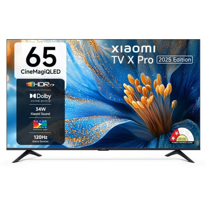 Xiaomi X Pro QLED Series 165cm (65 Inch) 4K Ultra HD Google TV - Dolby Vision, HDR 10+, Filmmaker Mode, Xiaomi Sound, 32GB Storage, Google Cast, Google Voice Assistant, L65MB-APIN (2025)