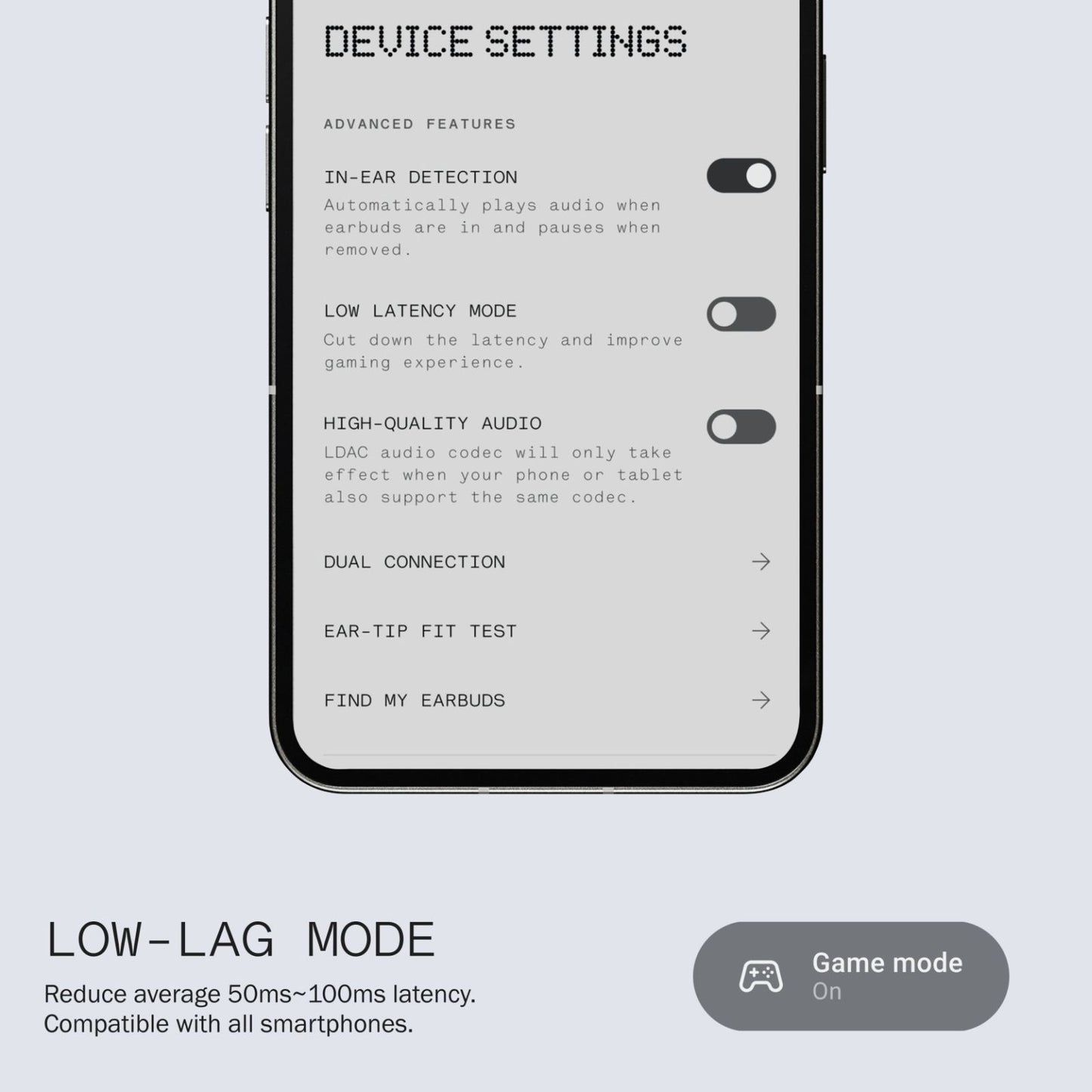 Nothing Buds Pro 2 TWS Earbuds with Active Noise Cancellation (IP55 Water & Dust Resistant, 43 Hours Playback, Light Grey)