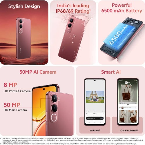 Vivo Y31 5G (4GB RAM/128GB Storage) Rose Red