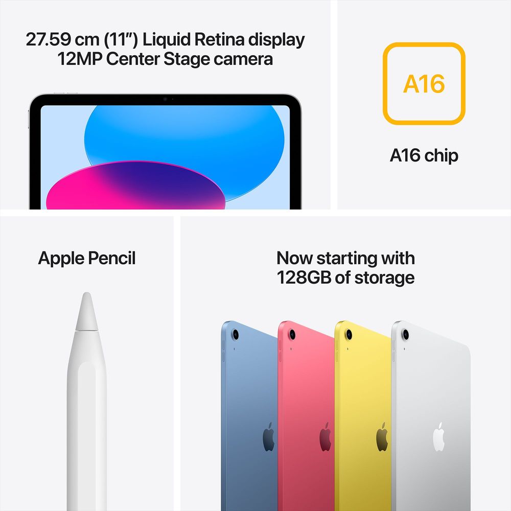 Apple iPad Wi-Fi (11 Inch, 128GB, Silver)