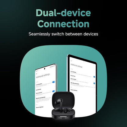 Redmi Buds 6 TWS Earbuds with Hybrid Active Noise Cancellation (IP54 Water Resistant, 42 Hours Playback, Spectre Black)