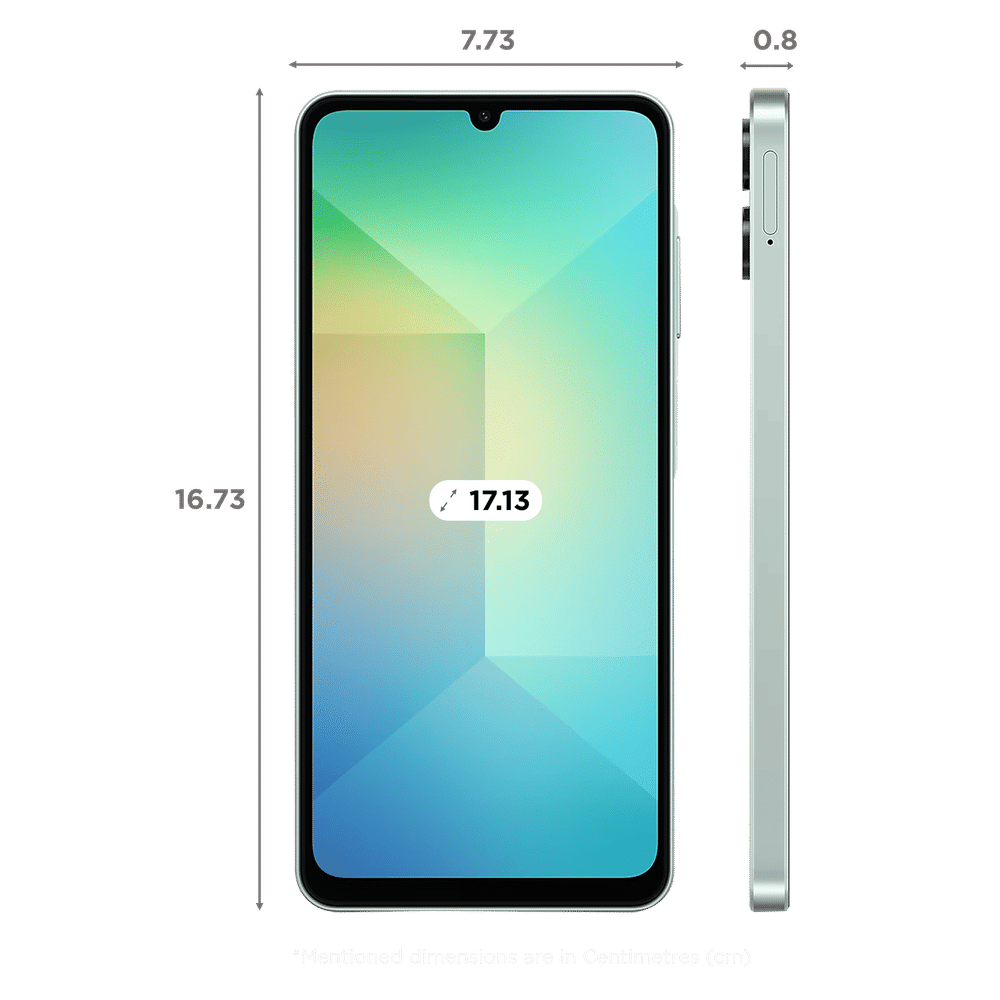 SAMSUNG Galaxy A06 5G (6GB RAM, 128GB, Light Green)